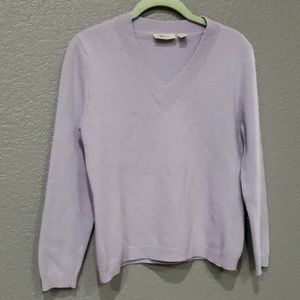 Womens wool v-neck pullover sweater size SP